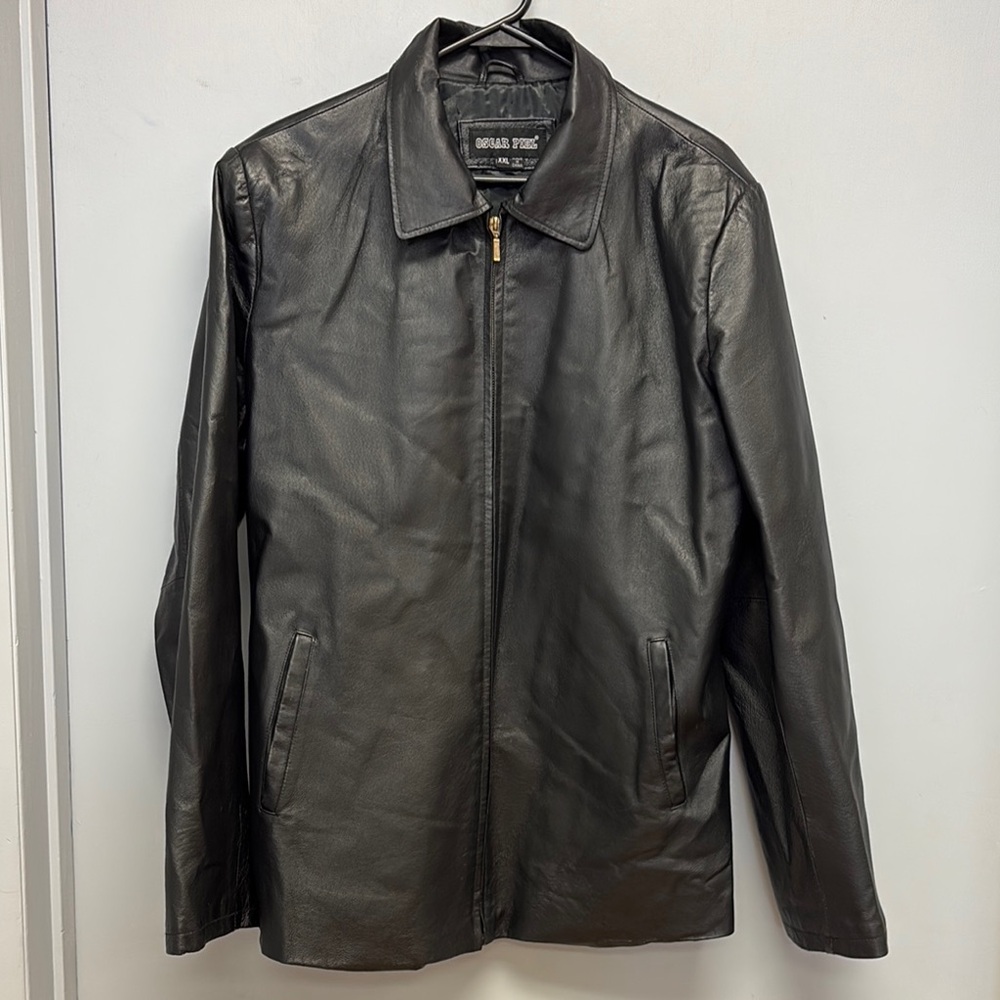 Oscar Piel Women’s Genuine Leather Black Jacket XXL